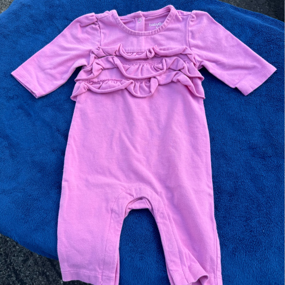 Baby Gap Pink Ruffled One Piece